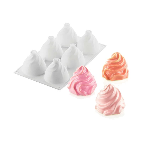 Moule 6 rosaces chantilly