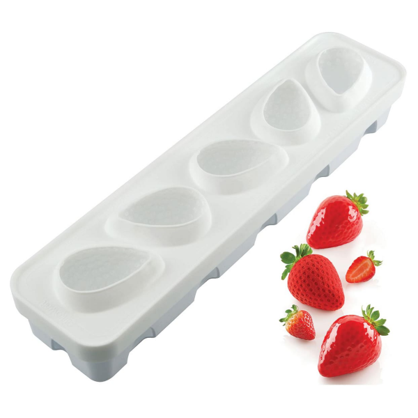 Moule silicone 5 fraises