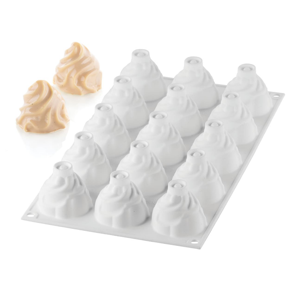 Moule 15 mini rosaces chantilly