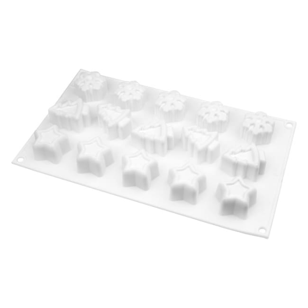 Moule silicone 15 sujets noël