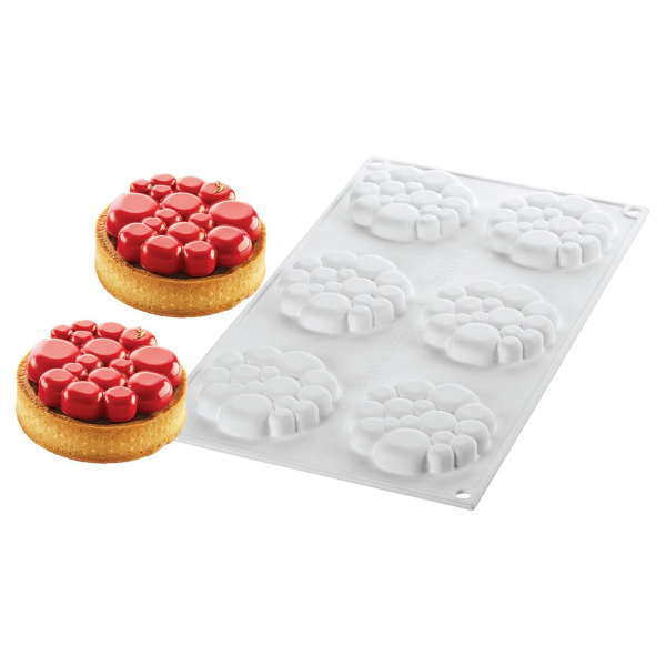 Moule silicone 6 tartelettes (kit)