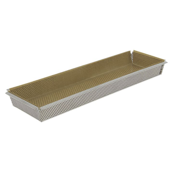 Moule à tarte rectangulaire perforé