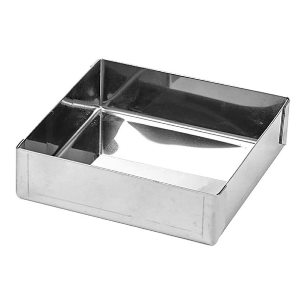 Moule à tartelette carré inox