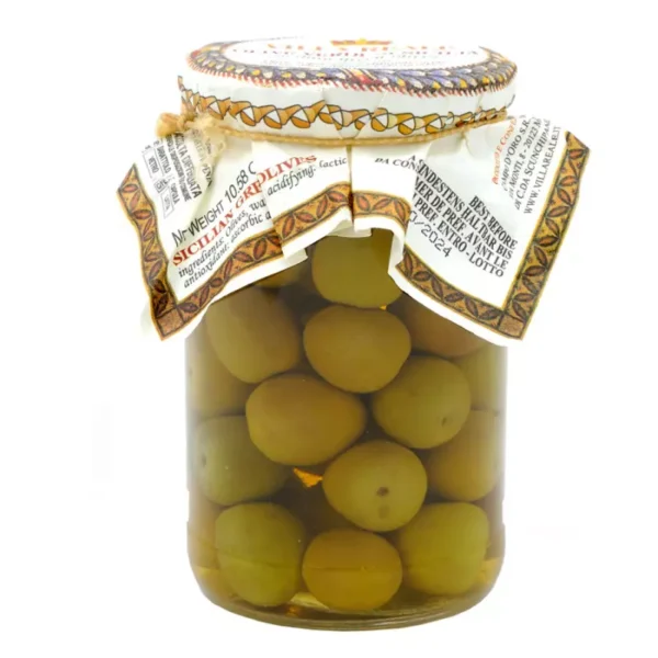 Natural Green Olives in brine 300 gr
