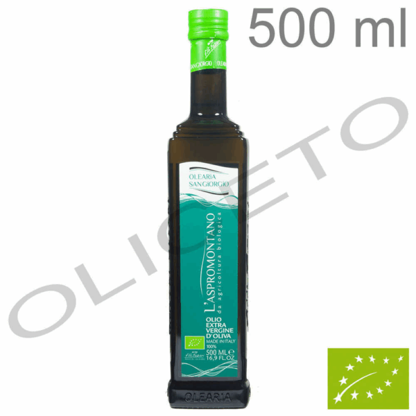 Huile d'olive extra vierge biologique Aspromontano 500 ml - Olearia San Giorgio