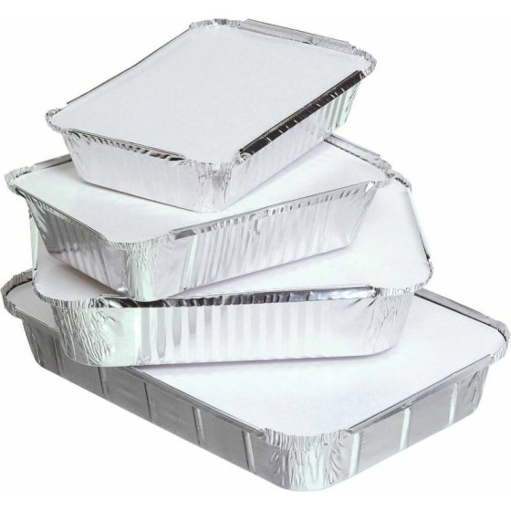 Opercule pour barquette aluminium refermable 1850 ml - par 100