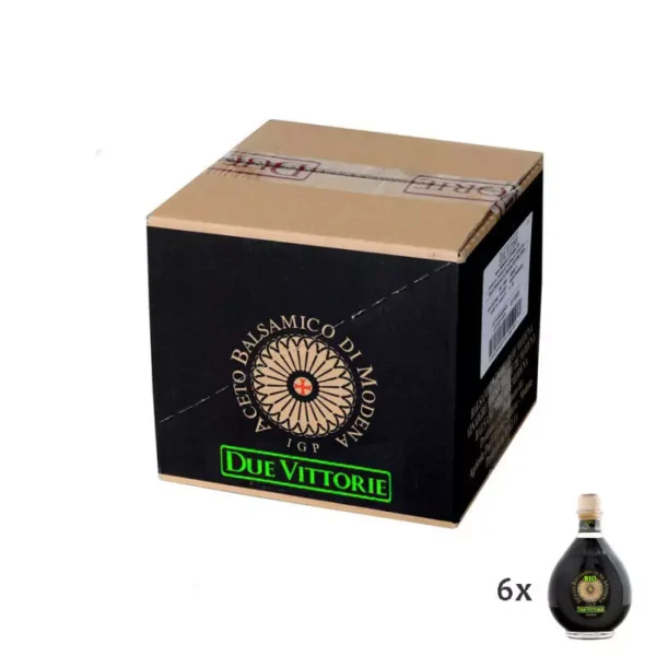Organic Balsamic Vinegar of Modena PGI Due Vittorie Oro 500 ml x 6
