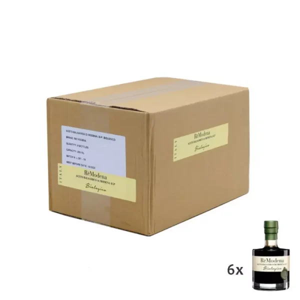 Organic Balsamic Vinegar of Modena PGI Sigillo Verde 250 ml x 6