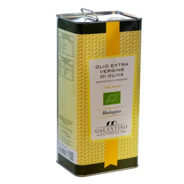 Organic Extra Virgin Olive Oil 5 lt