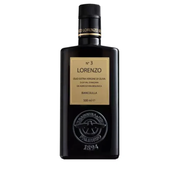 Organic Extra Virgin Olive Oil Lorenzo N° 3, PDO Val di Mazara 500 ml