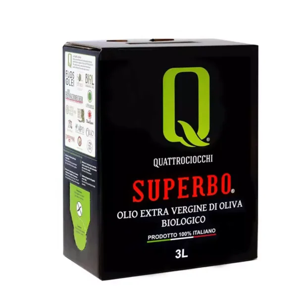 Organic Extra Virgin Olive Oil Superbo Bag in Box 3 lt