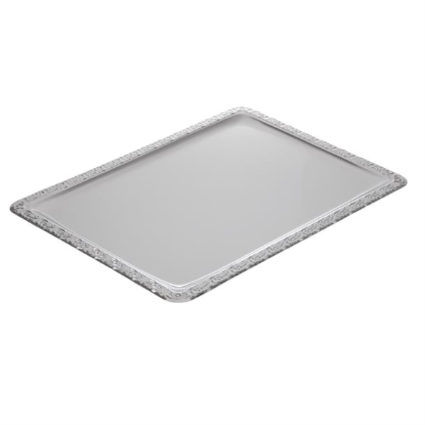 Plateau de service rectangulaire inox APS 500 x 360mm