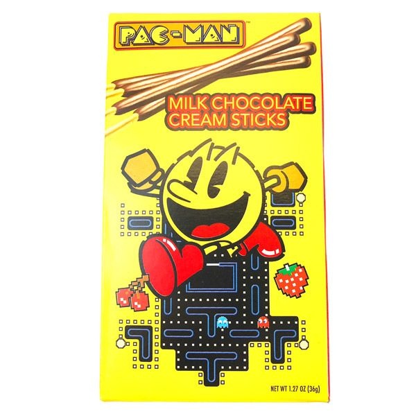 Pac-Man Milk Chocolate Cream Sticks