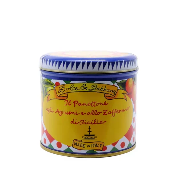 Panettone Fiasconaro Dolce and Gabbana Citrus and Saffron from Sicily Light Blue 100 gr