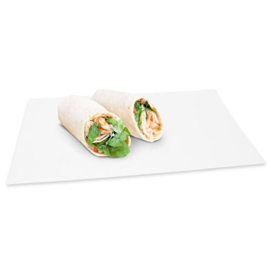 Papier ingraissable blanc 50 g/m² format 25 x 33 cm - par 10 kg