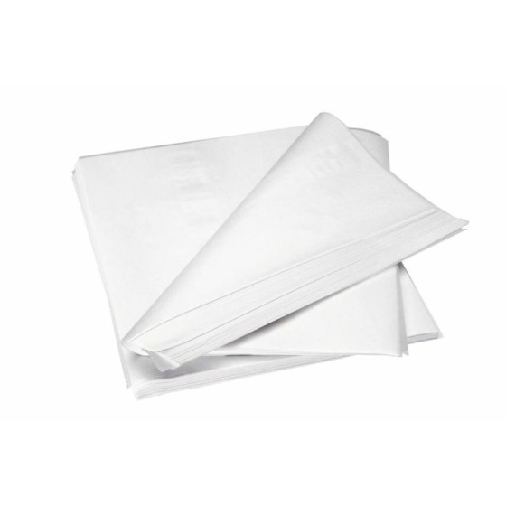 Papier paraffiné 2 faces blanc 55 g/m² format 33 x 50 cm - par 10 kg