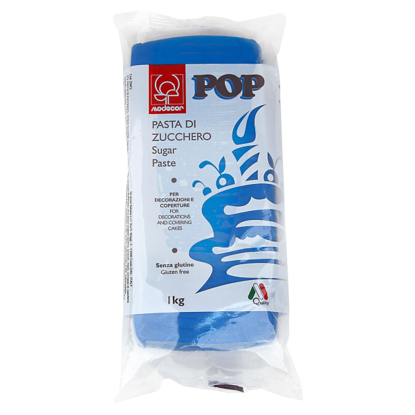 Pâte à sucre bleu