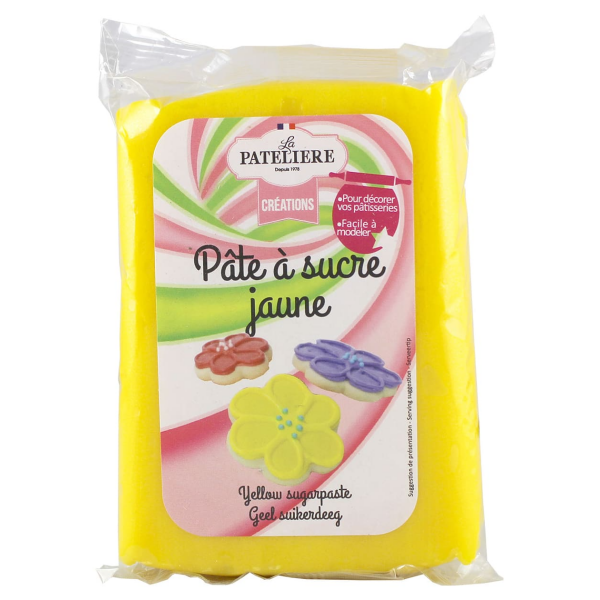 Pâte à sucre jaune