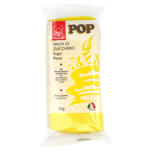 Pâte à sucre jaune