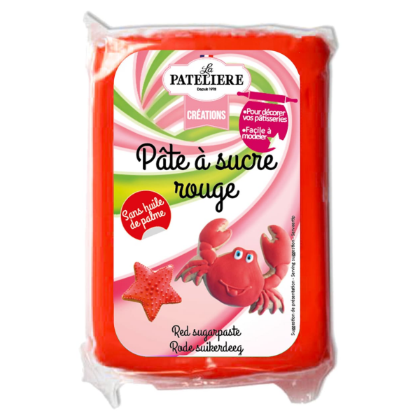 Pâte à sucre rouge