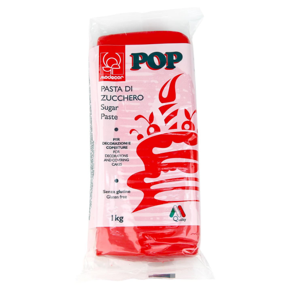 Pâte à sucre rouge