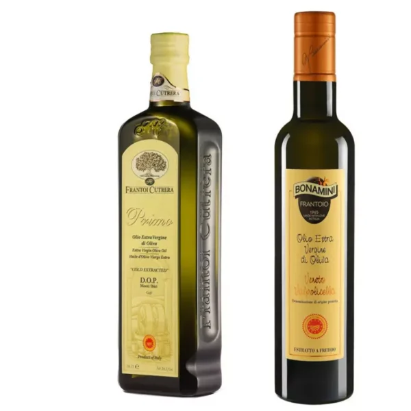 PDO Extra Virgin Olive Oils: Primo Monti Iblei PDO and Veneto Valpolicella PDO 500 ml x 2