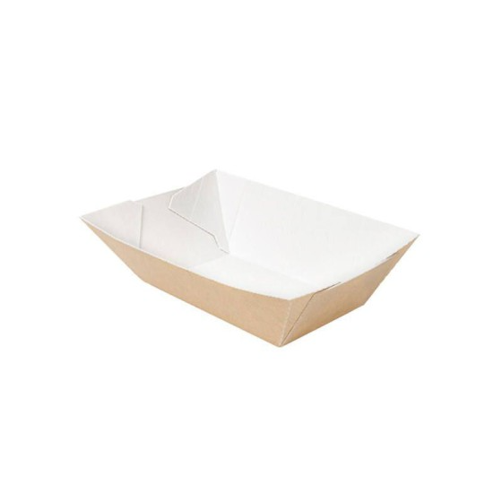 Petite barquette kraft brun sans couvercle 240 ml - par 200