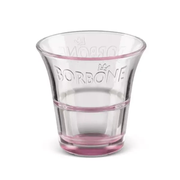 Pink Glass Coffee Cup Caffè Borbone