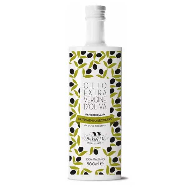 Pitted Monocultivar Coratina Essenza Extra Virgin Olive oil Muraglia 500 ml
