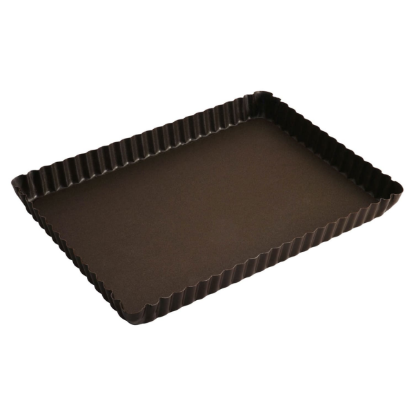 Moule à tarte rectangulaire fond fixe