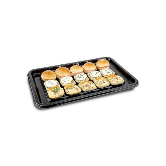 Plateau traiteur carton noir 36 x 24 cm - par 50