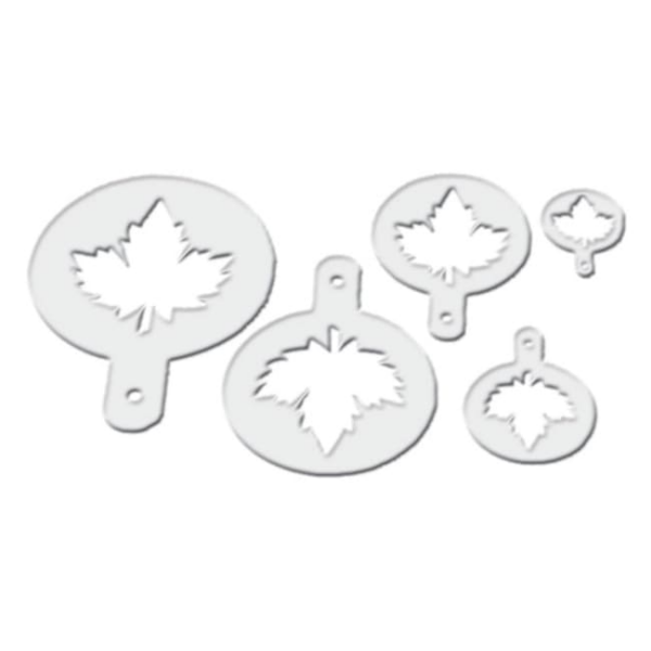 Pochoir feuille d'érable (x5)