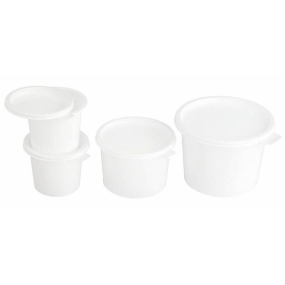 Pot à crème plastique blanc 250 ml - par 100