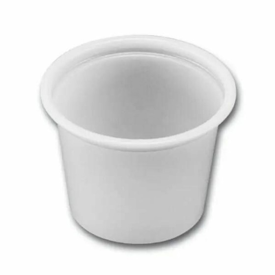 Pot à sauce plastique blanc 30 ml - par 250