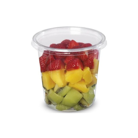 Pot plastique transparent Tusipack 750 ml - par 50