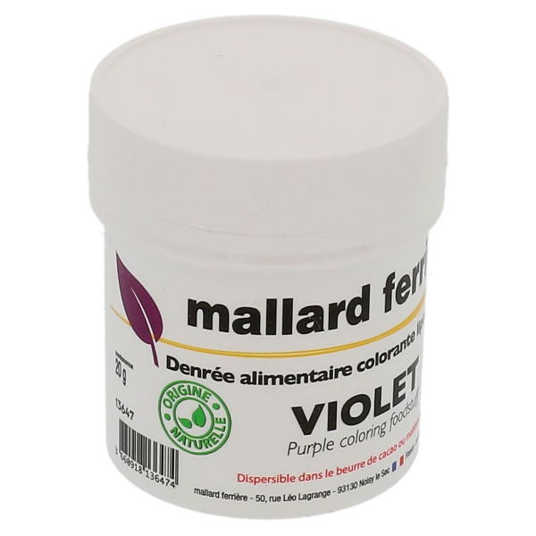 Poudre naturelle alimentaire colorante 20 g