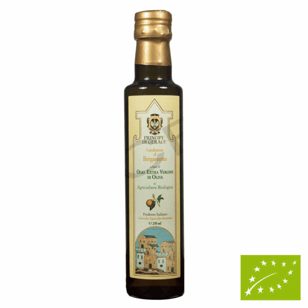 Principe di Gerace Huile d'olive extra vierge biologique et bergamote 250 ml - Mediterranea Foods