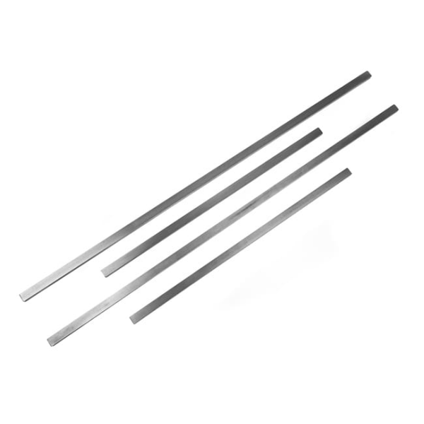 Règles à fondant en inox (x 4)