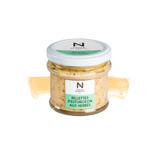 Rillettes d'esturgeon aux herbes