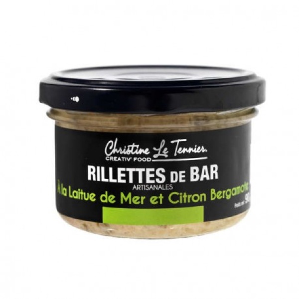 RILLETTES DE BAR À LA LAITUE DE MER