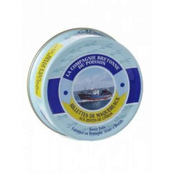RILLETTES DE MAQUEREAUX AUX ZESTES DE CITRON 78GR