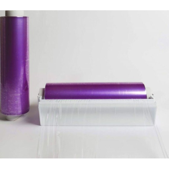 Rouleau film étirable avec un dévidoir plastique 30 cm x 500 m - par 2