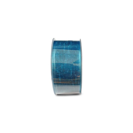 Ruban voile bleu 40 mm x 20 m - à l'unité