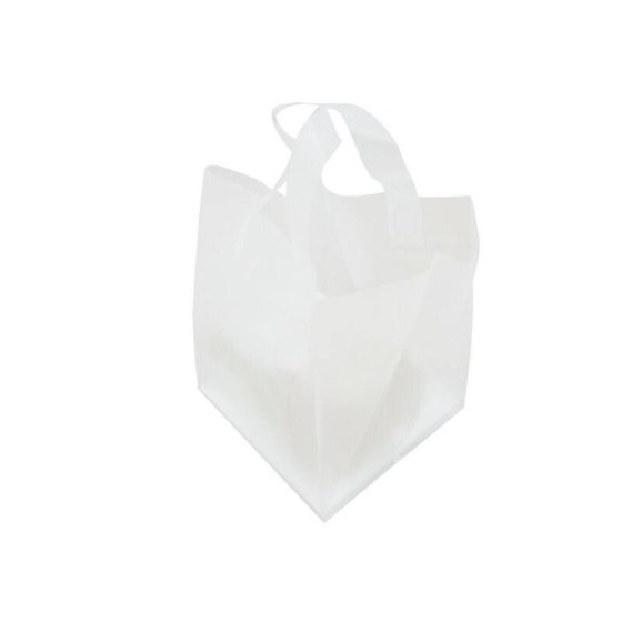 Sac cabas traiteur plastique avec renfort de fond 22 x 21 x 28 cm - par 25