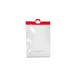 Sac liassé plastique 50 microns transparent fixation 1 encoche 30 x 35 cm - par 200