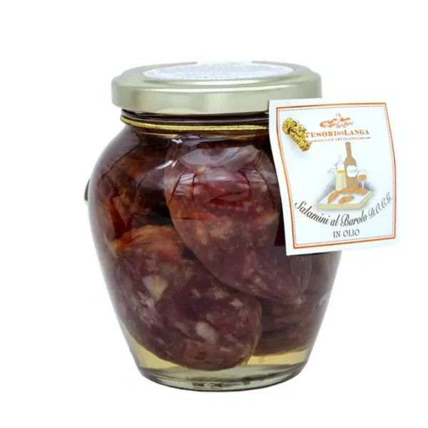 Salamini al Barolo D.O.C.G. in oil 290 gr
