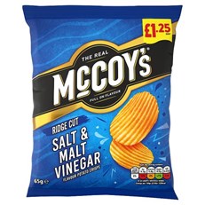 McCoys Salt & Vinegar 65g £1.25 (20 Pack)
