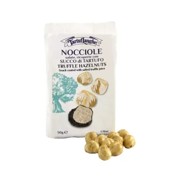 Salted hazelnuts covered with truffle juice 50 gr