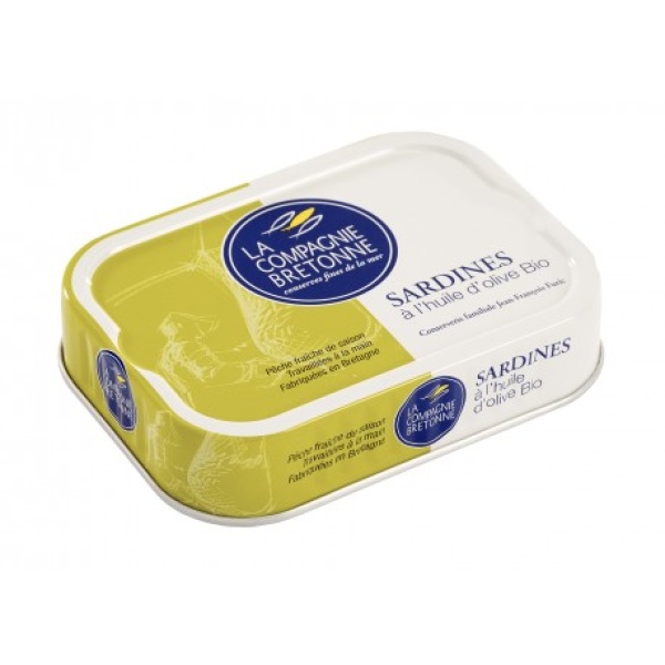 SARDINES À L'HUILE D'OLIVE BIO