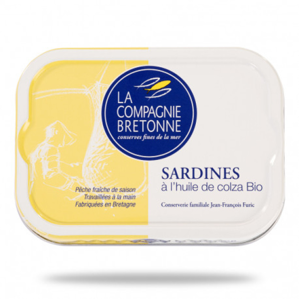 SARDINES À L'HUILE DE COLZA BIO